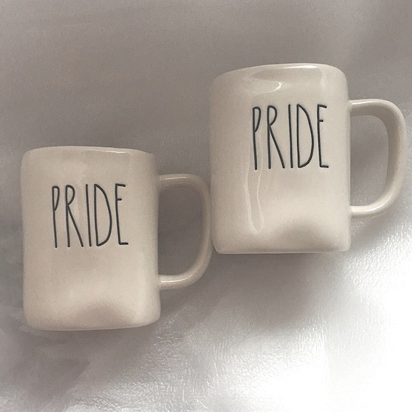 Rae Dunn Pride Coffee Mug by Magenta Lot / Bundle of 2 Brand New - Picture 1 of 8
